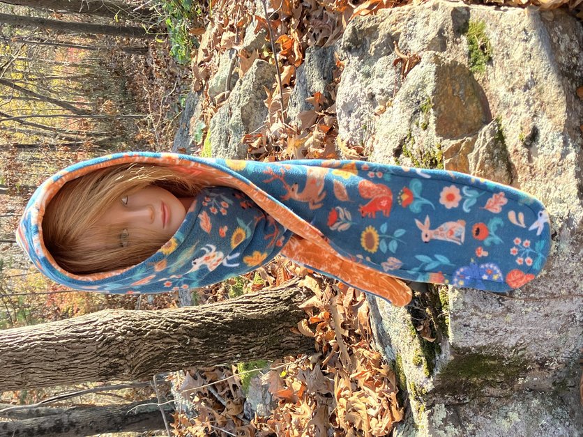BoTT 24AW HOODED SCARF オレンジ　ゼブラ柄 IMG_7085.JPG?itok=d5nMbPGV