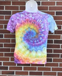 Hand dyed ice dye by Lucky Burrito Rolling Stones size women's small