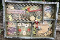 Life is a gamble altered art up-cycled
