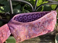 Handmade by Lucky Burrito featuring batik, zippered wristlet bags (clutch)