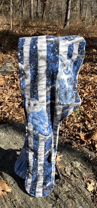 Handmade by Lucky Burrito Beautiful XL Hooded Scarves inspired by the designs of Sienna Rose* fully reversible owls n birch