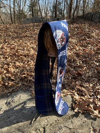 Handmade by Lucky Burrito Beautiful XL Hooded Scarves inspired by the designs of Sienna Rose* fully reversible Patriots and plaid