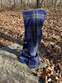 Handmade by Lucky Burrito Beautiful XL Hooded Scarves inspired by the designs of Sienna Rose* fully reversible Patriots and plaid