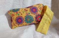 yellow mandala flowers motif  zippered wristlet bags (clutch)M