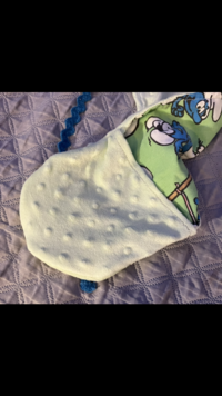 Beautiful Hooded Scarves inspired by the designs of Sienna Rose*  Vintage  cotton Smurf  Fabric
