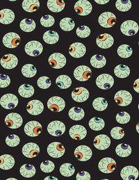 Handmade coffin bag by Lucky Burrito with Glow in the dark eyeballs