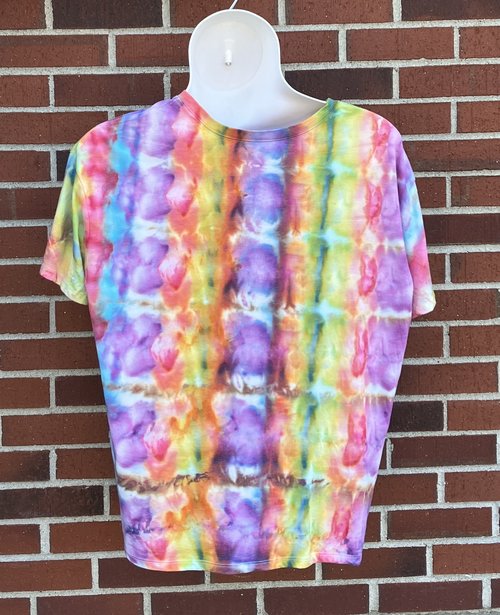 Hand dyed ice dye by Lucky Burrito Rolling Stones size women's XXXL