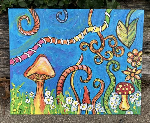 Mushrooms in the garden