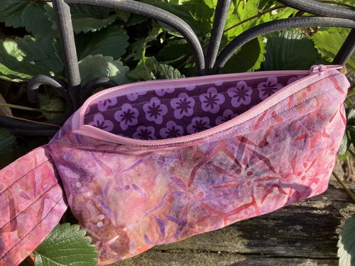 Handmade by Lucky Burrito featuring batik, zippered wristlet bags (clutch)