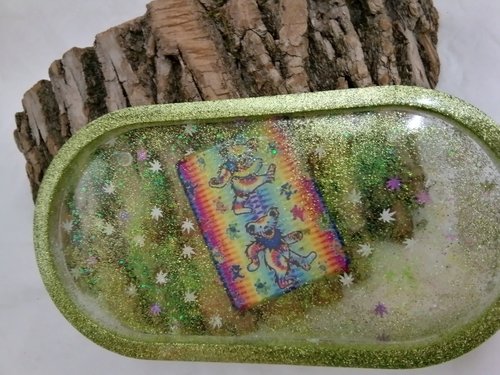 Grateful Dead Resin Rolling /Trinket Tray 