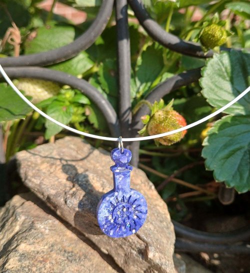 Handmade by Hailey celestial medallion potion necklace
