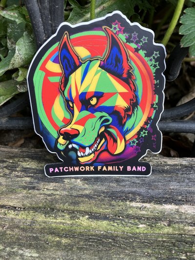 Patchwork family Band sticker