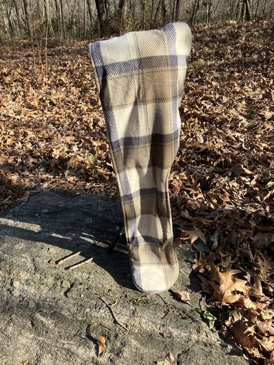 Handmade by Lucky Burrito Beautiful XL Hooded Scarves inspired by the designs of Sienna Rose* fully reversible plaid forest