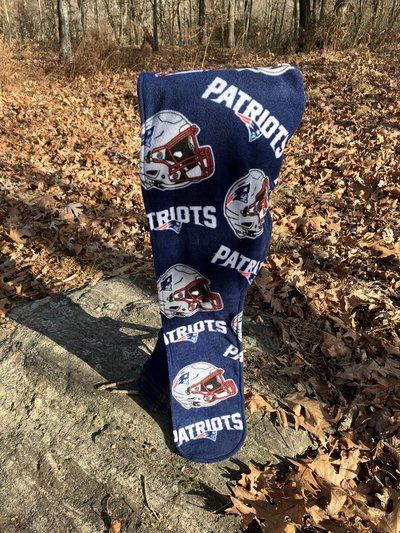 Handmade by Lucky Burrito Beautiful XL Hooded Scarves inspired by the designs of Sienna Rose* fully reversible Patriots and plaid