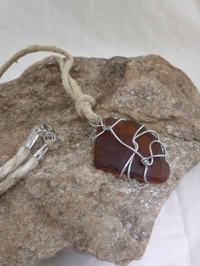 River Glass Necklace 