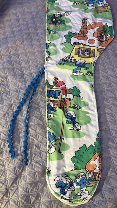 Beautiful Hooded Scarves inspired by the designs of Sienna Rose*  Vintage  cotton Smurf  Fabric