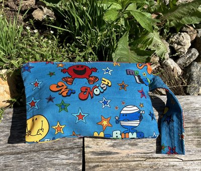 Handmade by Lucky Burrito Mister men Show motif zippered wristlet bags (clutch) Large