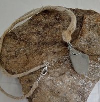 River Glass / Pottery Necklace 