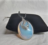 Grateful dead Stealie  glass oval  necklace