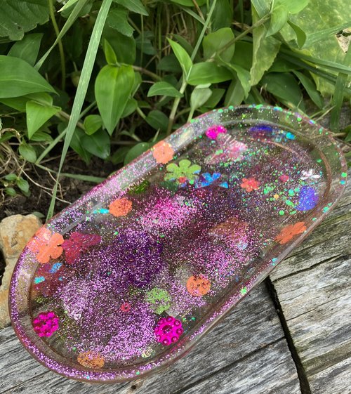 Oblong Resin Rolling/Trinket Tray