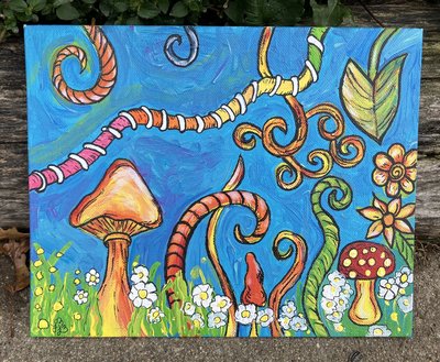 Mushrooms in the garden
