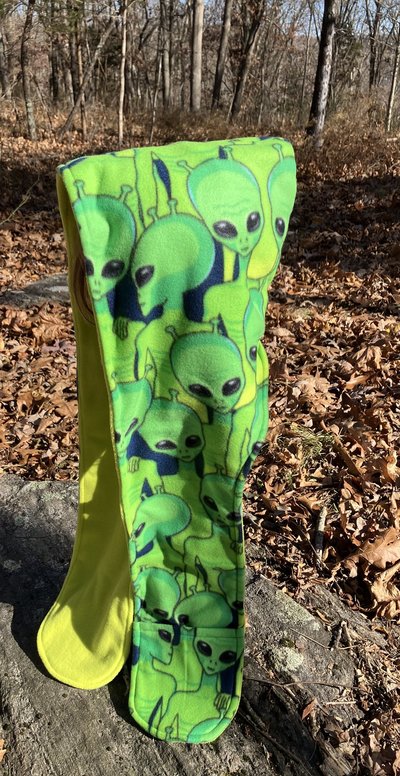 Handmade by Lucky Burrito Beautiful XL Hooded Scarves inspired by the designs of Sienna Rose* fully reversible aliens 